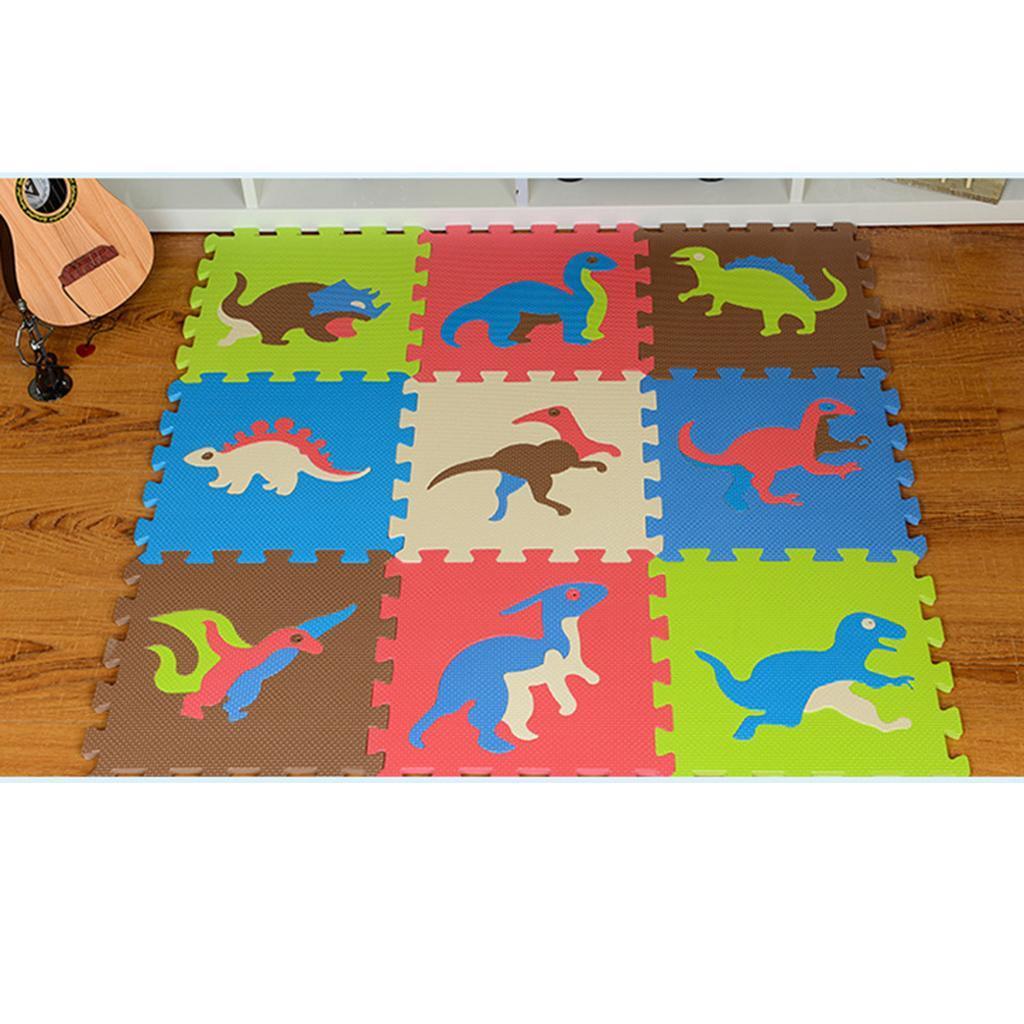 Eva Soft Foam Floor Play mats Interlocking Tiles Kids Nursery Puzzle Dinosaur
