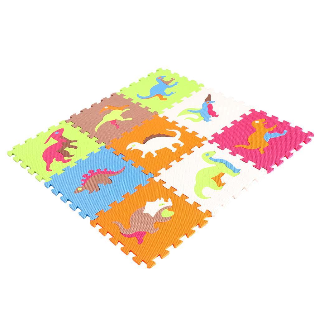 Eva Soft Foam Floor Play mats Interlocking Tiles Kids Nursery Puzzle Dinosaur