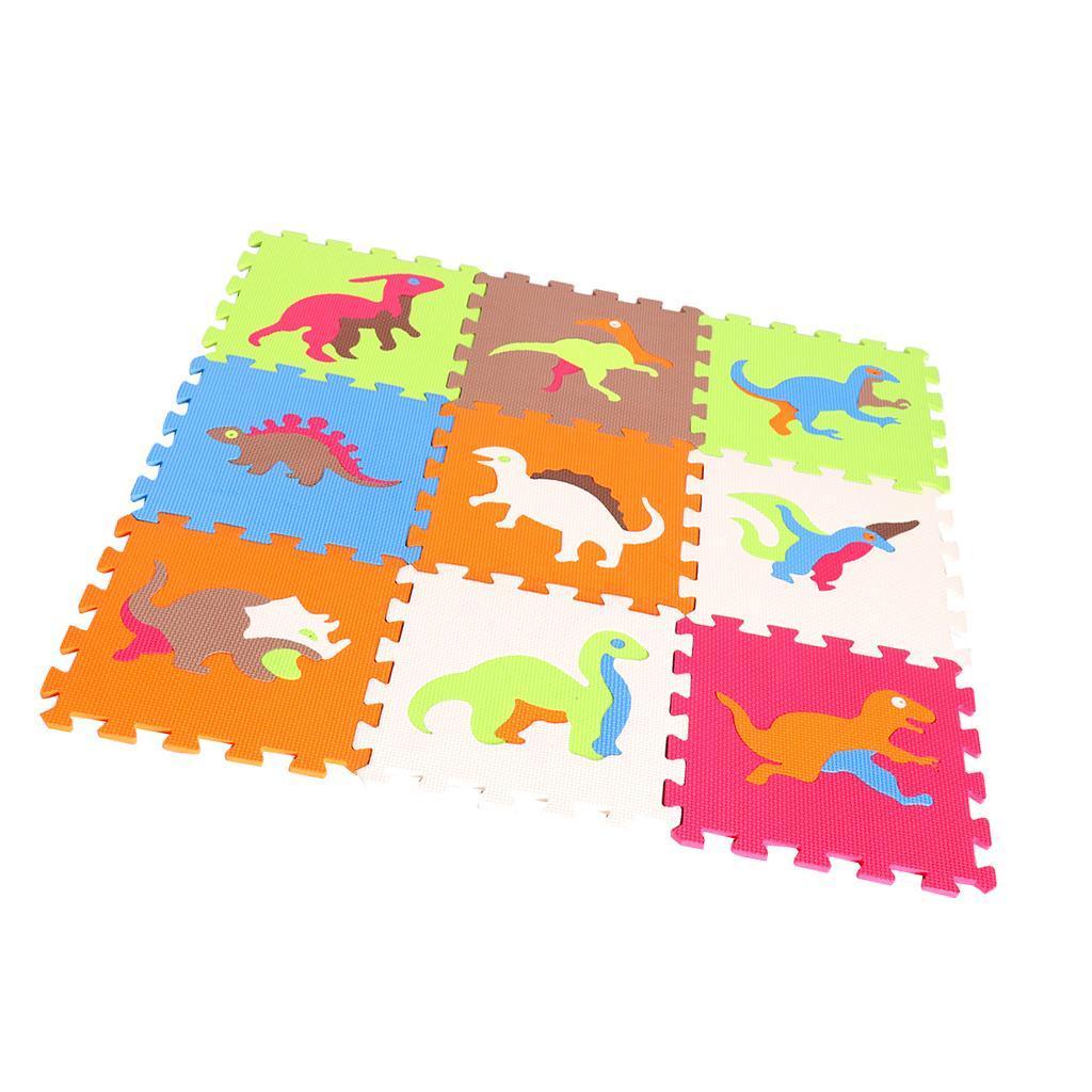 Eva Soft Foam Floor Play mats Interlocking Tiles Kids Nursery Puzzle Dinosaur