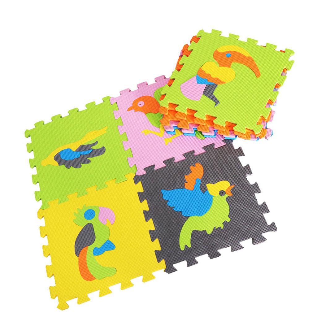 Eva Soft Foam Floor Play mats Interlocking Tiles Kids Nursery Puzzle Birds