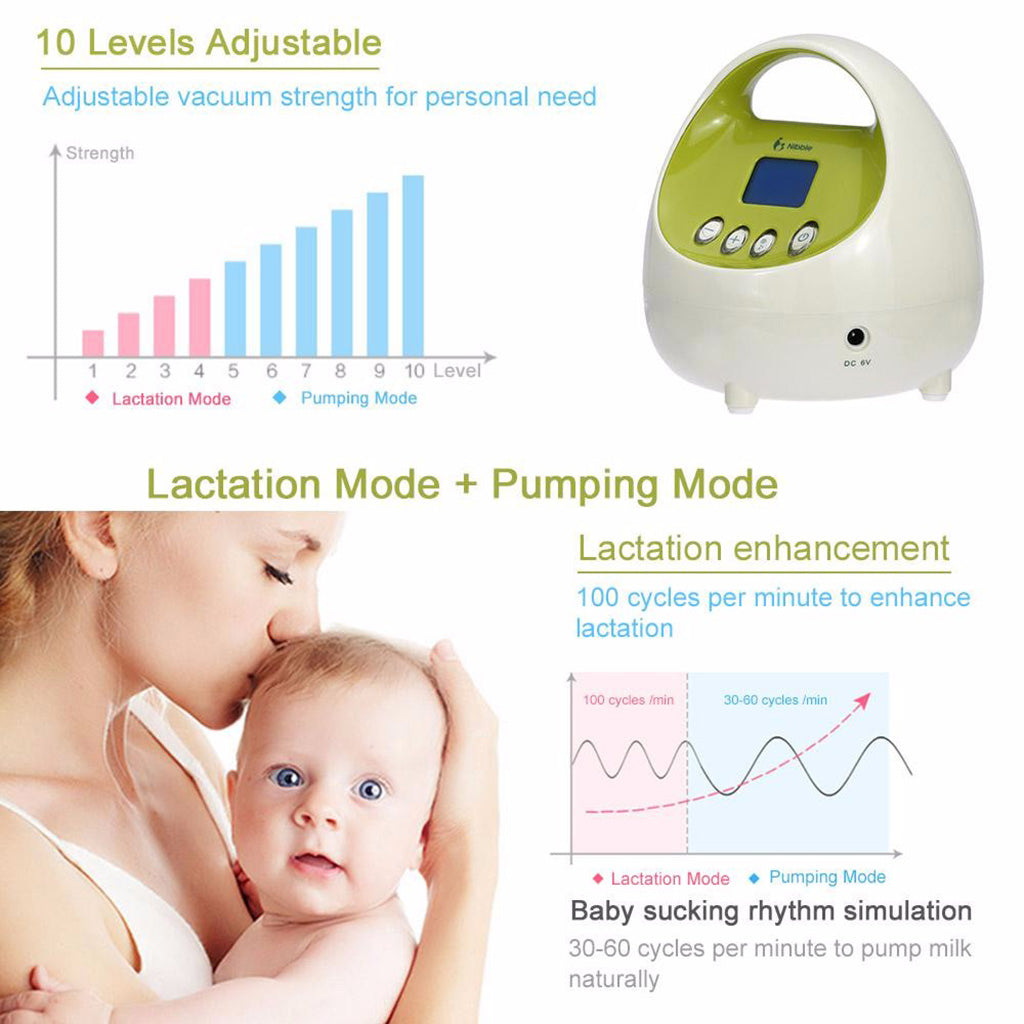 Electric Breast Pump Advanced Breastpump Baby Infant Bottle Feeding US Plug