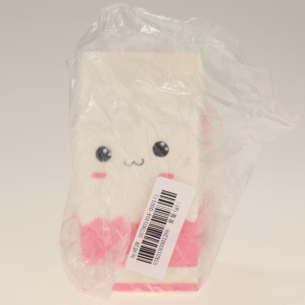 Soft and Safe Squishy Toys,Kawaii Squishies Squishy Toys Stress Relief Squeeze Toys Milk Box Mobile Gift