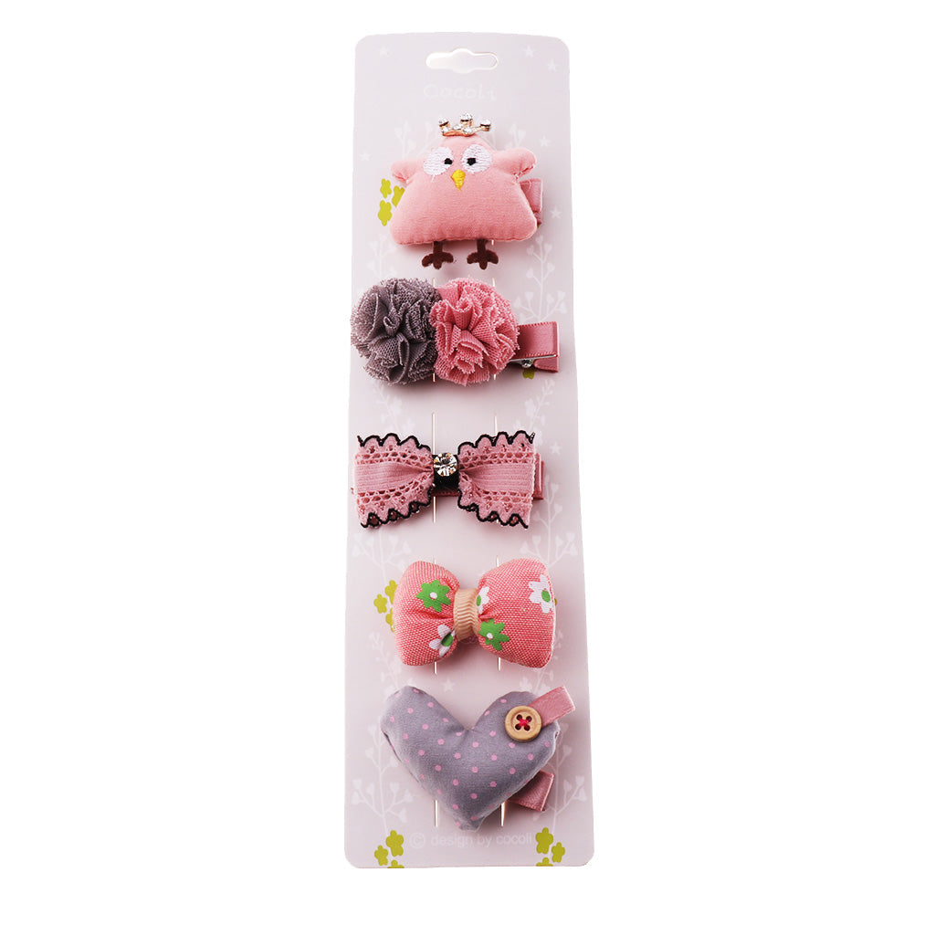 Hair Clip Hairpin Baby Girls Kids Barrette Rope Sides Accessories Pink chicken