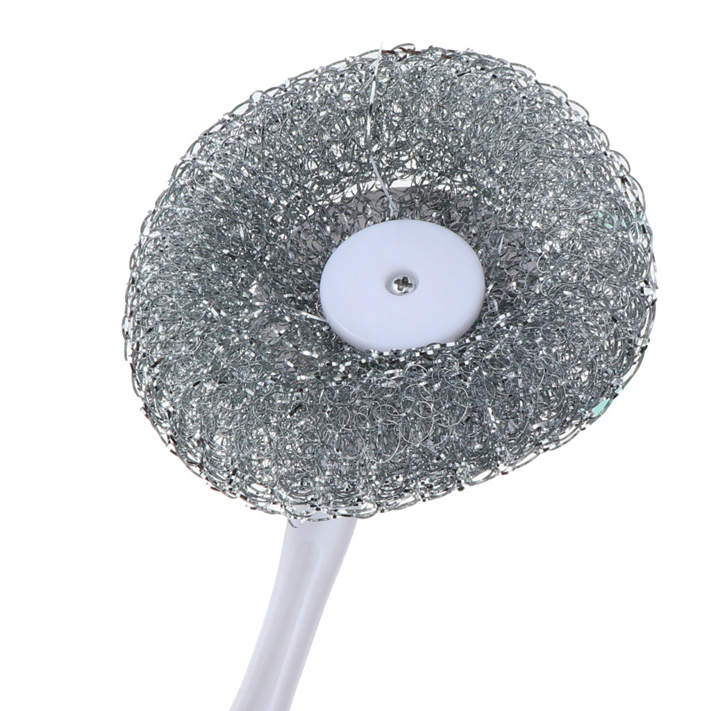 Polishing Tool Steel Wire Ball Brush Cleaning Brush Rust Remover with Plastic Handle