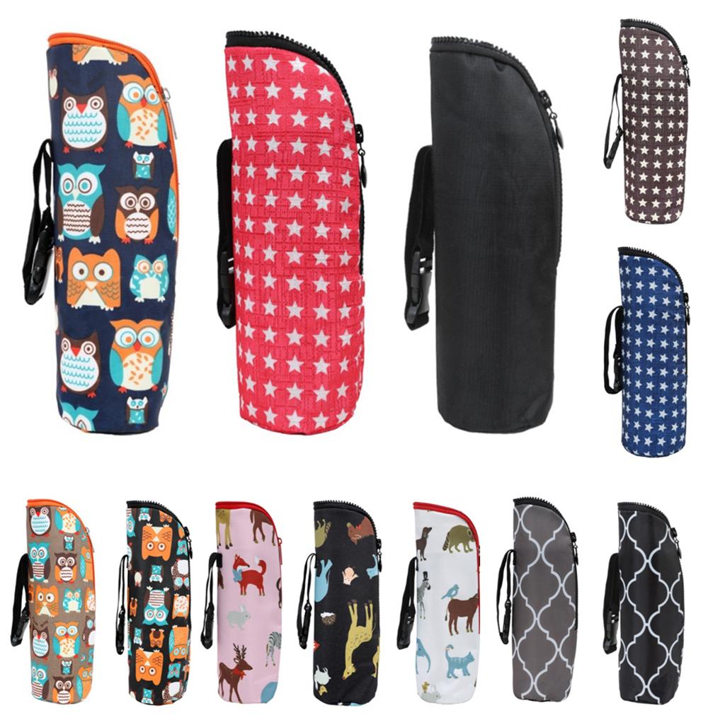 Baby Bottle Insulation Holder Bag Water Bottle Orange-Owl