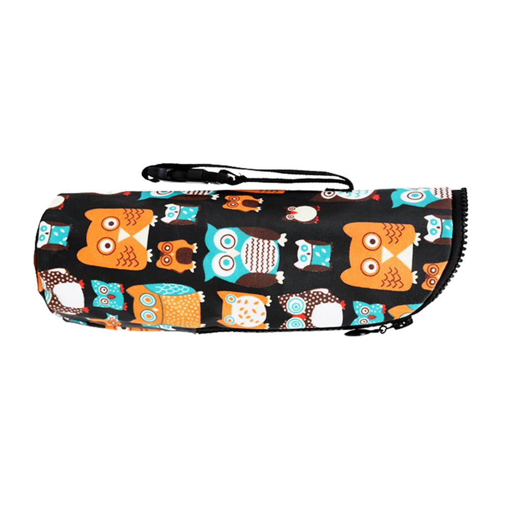 Baby Bottle Insulation Holder Bag Water Bottle Black-Owl