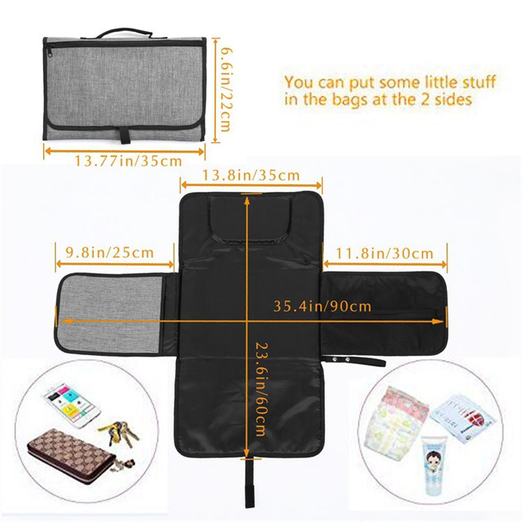 Infant Waterproof Diaper Changing Pad Baby Changing Home Mats Toddler Cover Durable