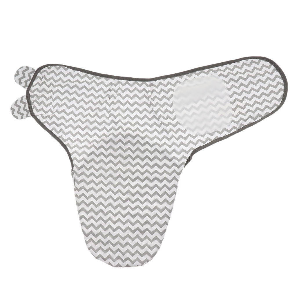 Infant Swaddle Wrap Newborn Baby Bedding Blanket Sleeping Bag Grey wave