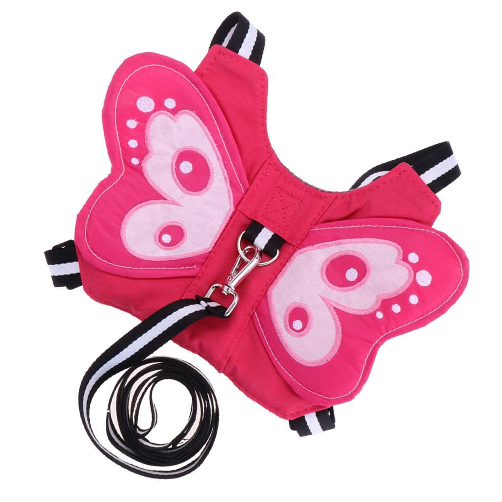 Baby Walking Safety Belt Harness with Leash Child Kid Assistant Strap Butterfly-Rose