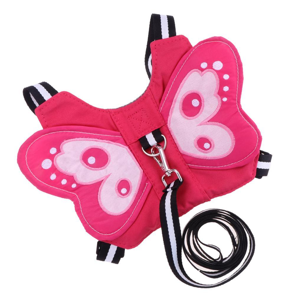 Baby Walking Safety Belt Harness with Leash Child Kid Assistant Strap Butterfly-Rose