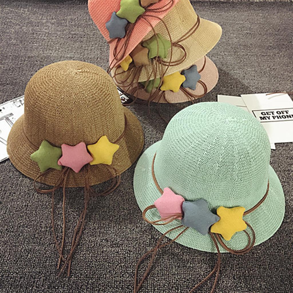 Baby Kid Toddler Boy Girl Sun Protection Bucket Cap Hat Khaki