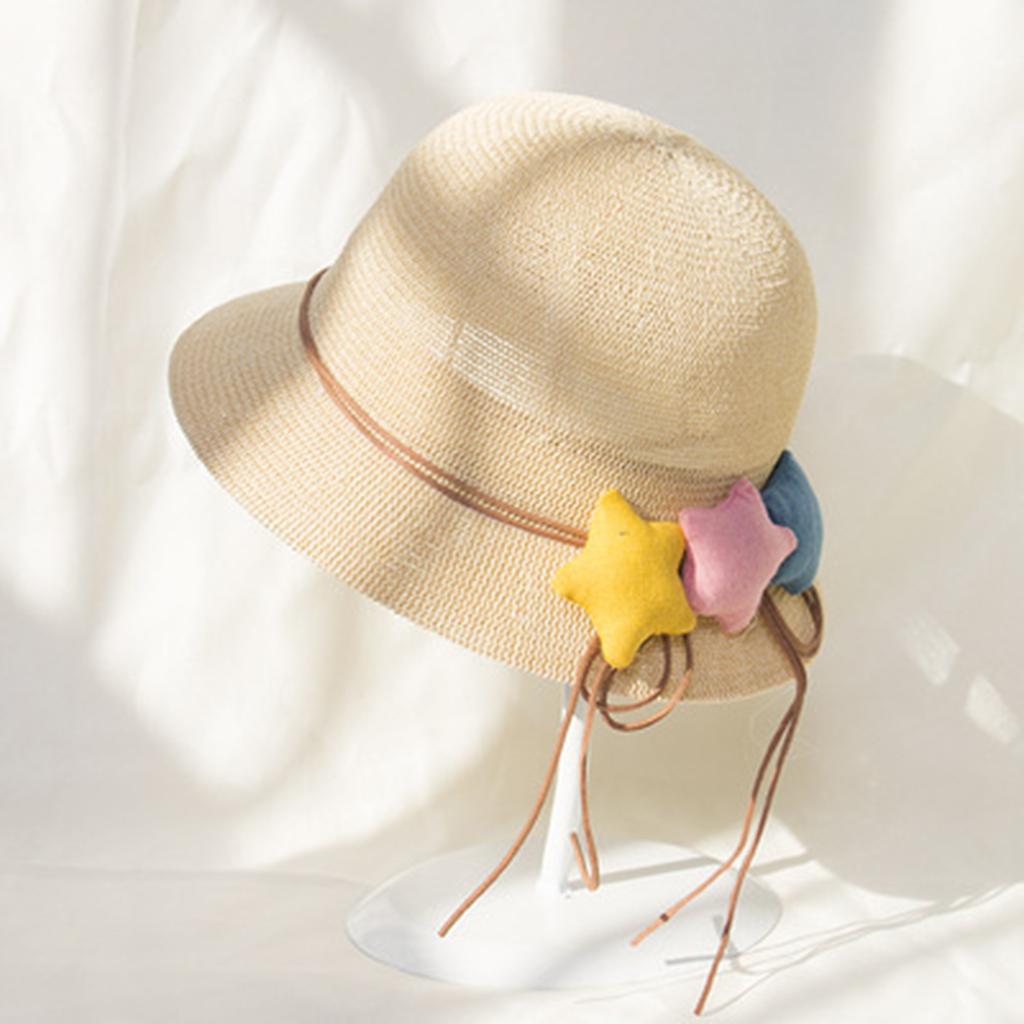 Baby Kid Toddler Boy Girl Sun Protection Bucket Cap Hat Beige