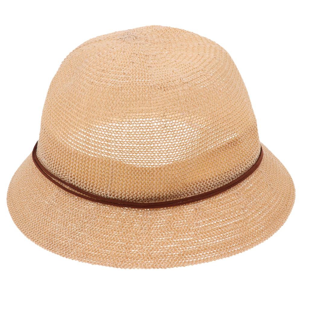Baby Kid Toddler Boy Girl Sun Protection Bucket Cap Hat Beige