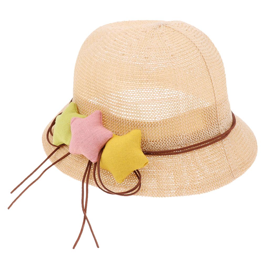 Baby Kid Toddler Boy Girl Sun Protection Bucket Cap Hat Beige