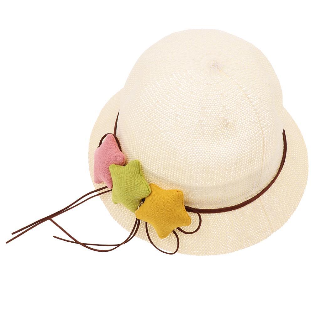 Baby Kid Toddler Boy Girl Sun Protection Bucket Cap Hat White