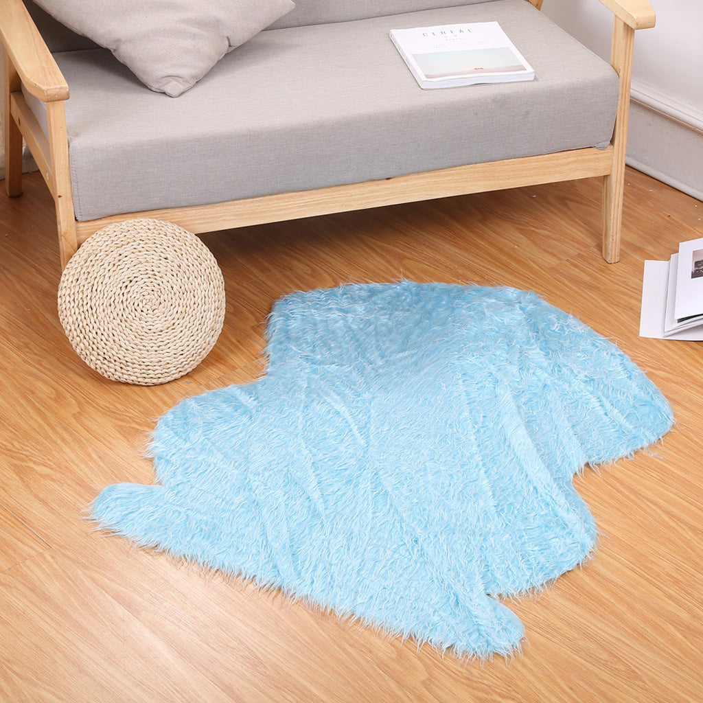 Faux Fur Blanket Photography Baby Photography Props Mat Background blue