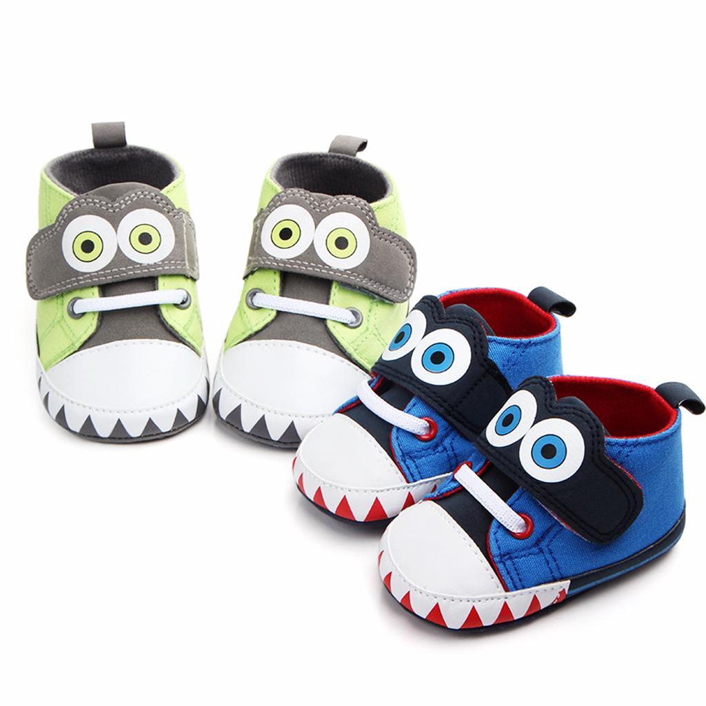 Baby Boys Girls Shoes Sneakers Crib Prewalker Trainers 12-18Months Green