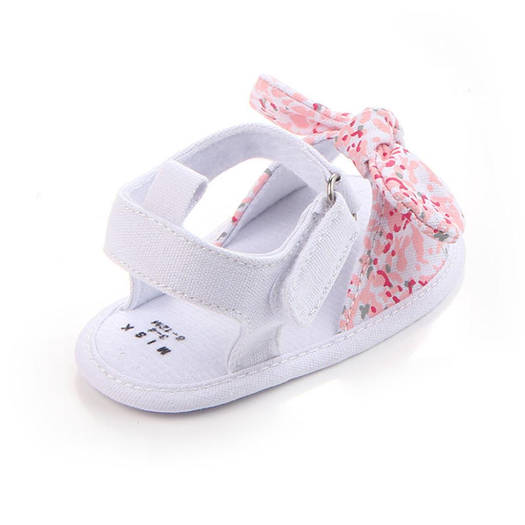 Baby Summer Shoes Sandals Anti-slip Soft Sole 0-18M 0-6Months Pink