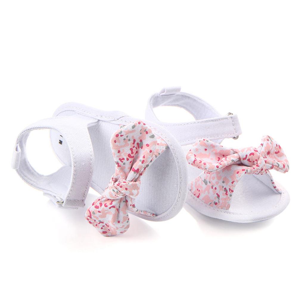 Baby Summer Shoes Sandals Anti-slip Soft Sole 0-18M 0-6Months Pink
