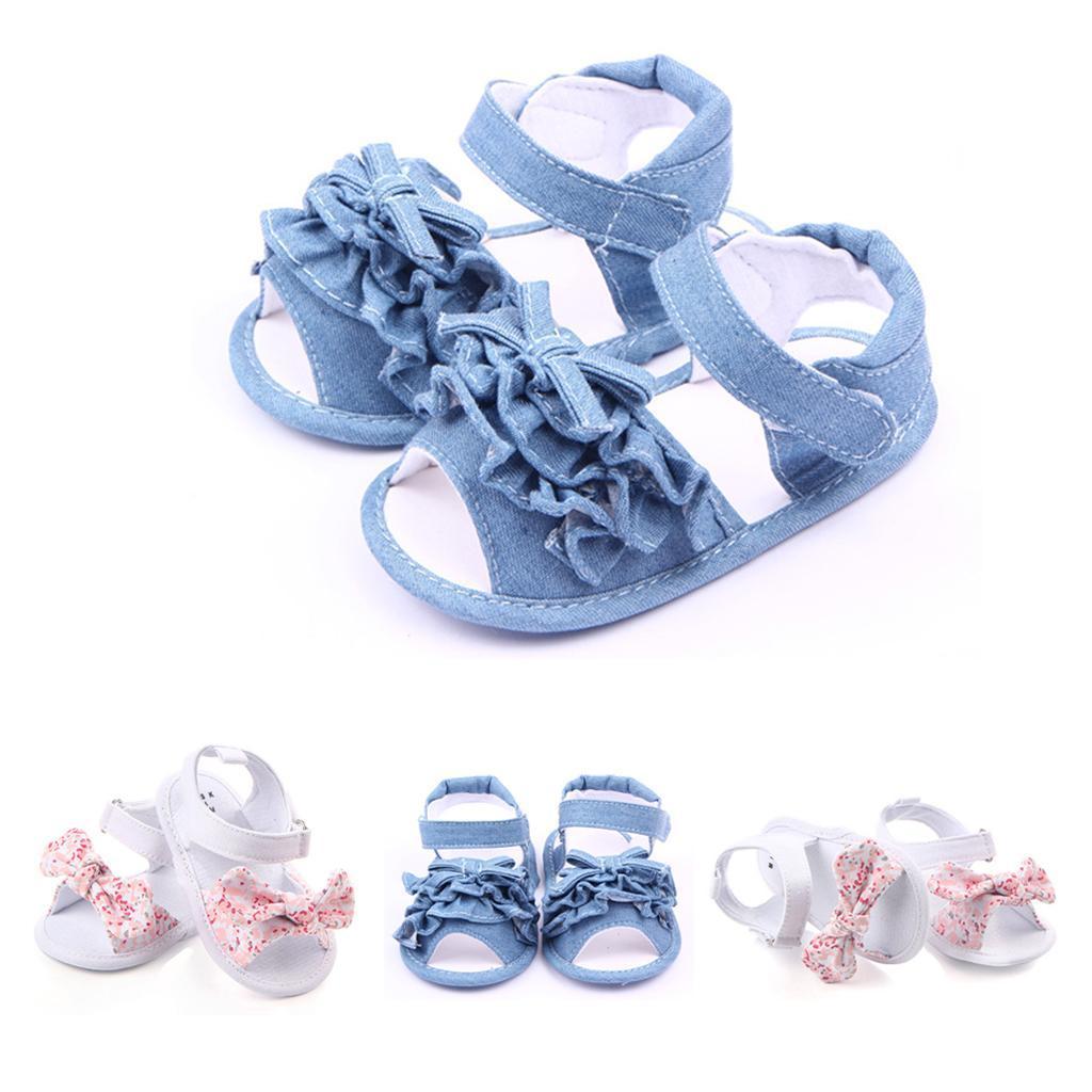 Baby Summer Shoes Sandals Anti-slip Soft Sole 0-18M 0-6Months Pink