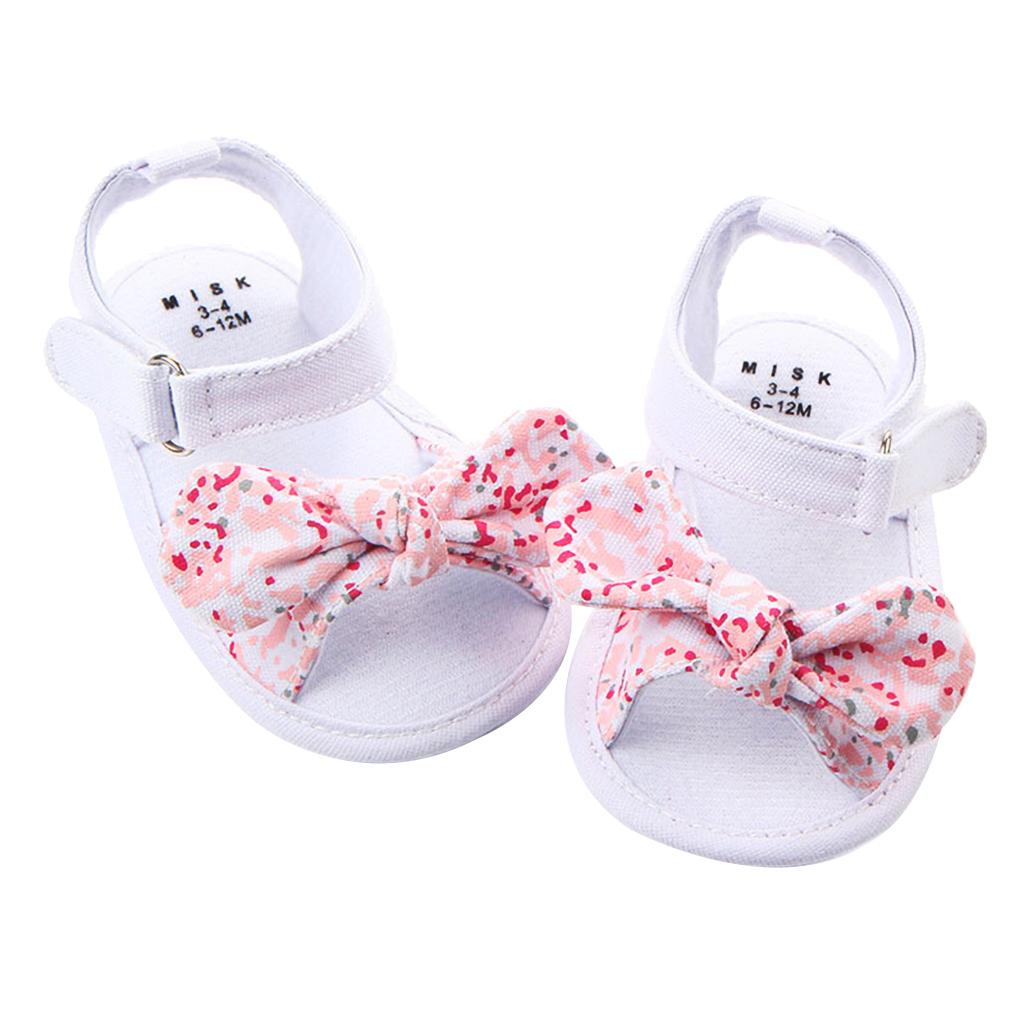 Baby Summer Shoes Sandals Anti-slip Soft Sole 0-18M 7-12Months Pink