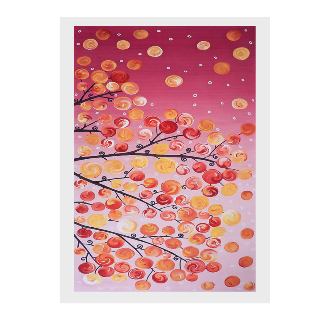 4 Panel Canvas Oil Painting Wall Art Picture - Life Tree 16x24 Inch, 4 Panel