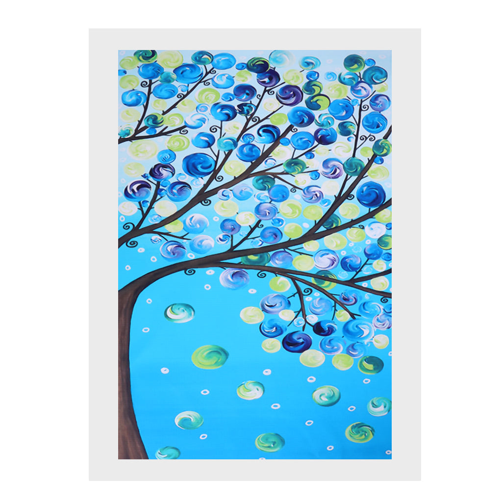 4 Panel Canvas Oil Painting Wall Art Picture - Life Tree 16x24 Inch, 4 Panel