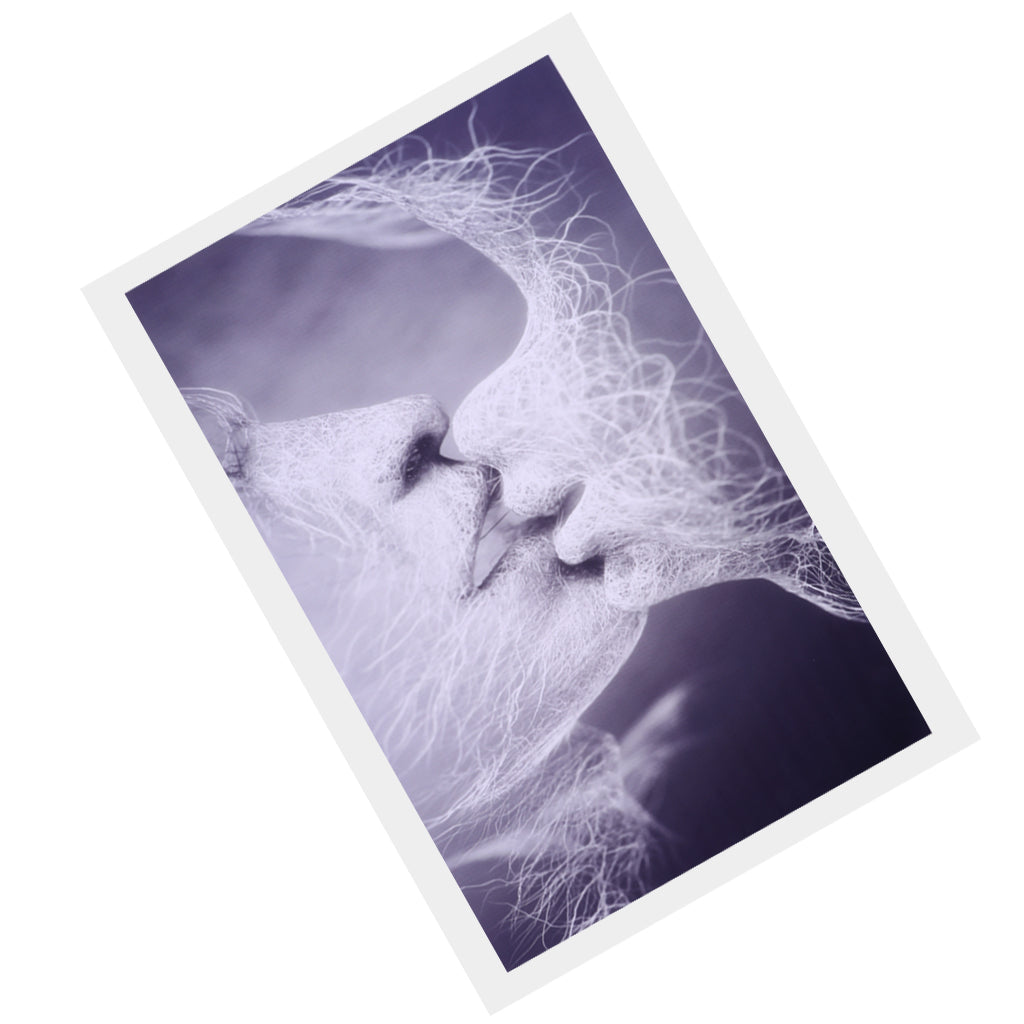 1 Panel Canvas Oil Painting Wall Decor Art Picture - Lover's Kiss 16x24 Inch