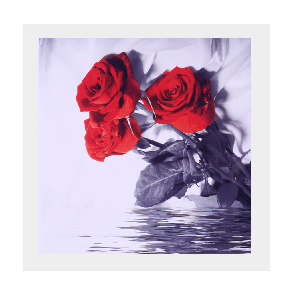 3 Panel Oil Print Painting on Canvas, Rose In Water, Wall Artwork Pictre Painting for Living Room Bedroom Decor