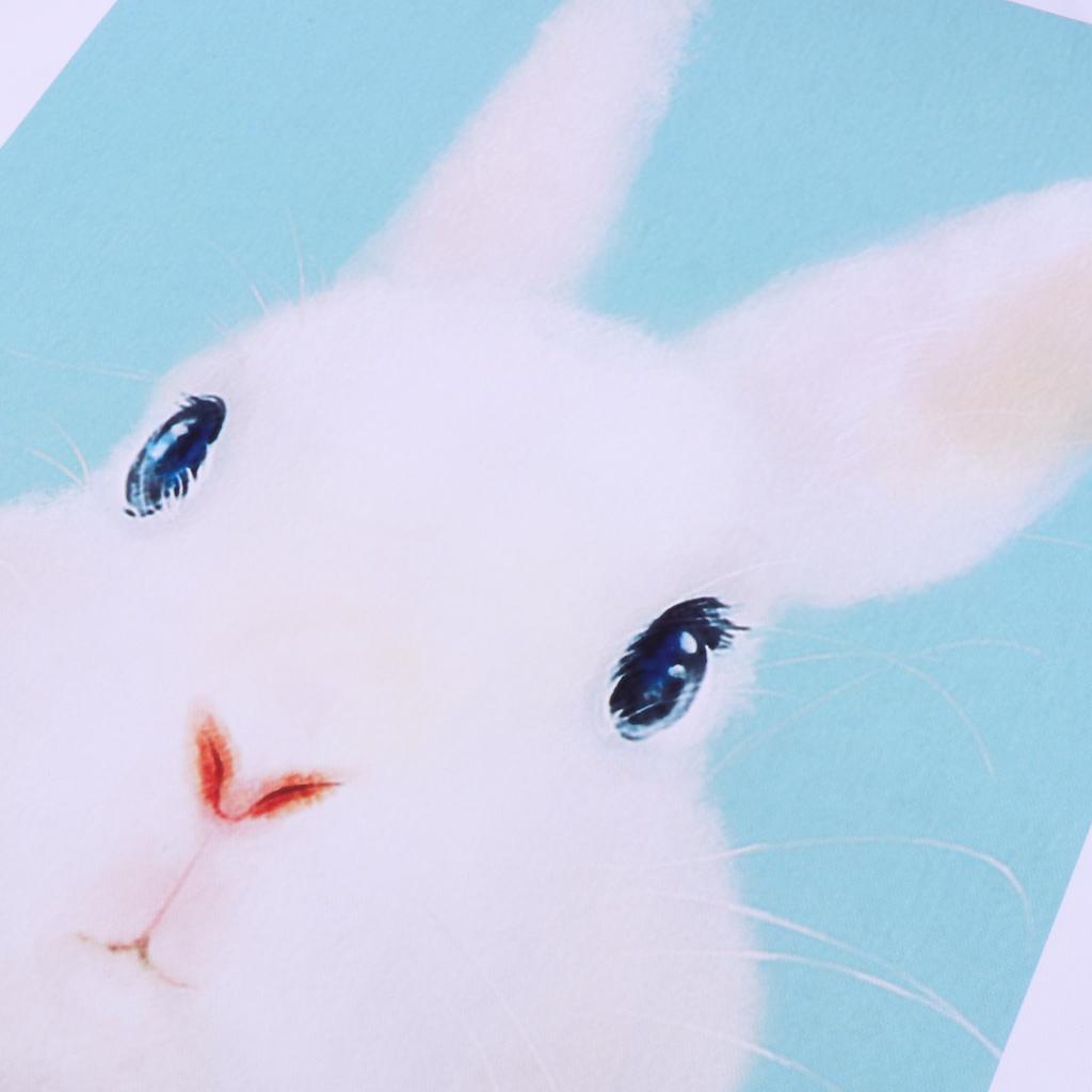 Cartoon Cute Pet Animal Painting on Canvas Frameless Oil Painting Rabbit