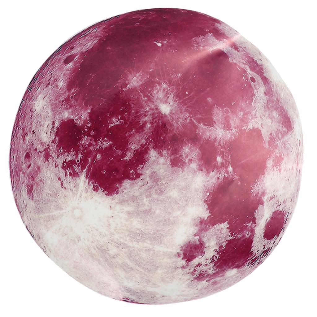 Glow In the Dark Luminous 3D Moon Sticker Vinyl Art Wall Decal Dia. 30cm_01