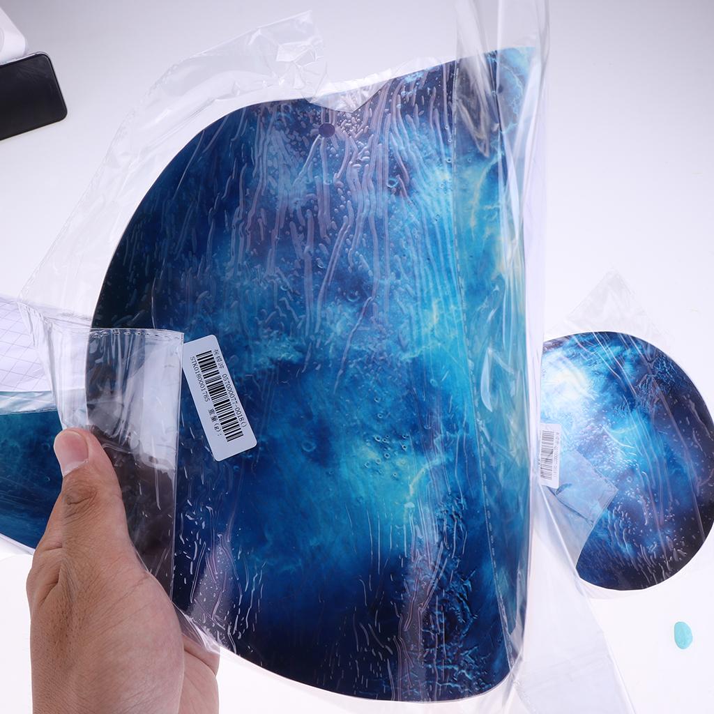 Glow In the Dark Luminous 3D Moon Sticker Vinyl Art Wall Decal Dia. 30cm_04