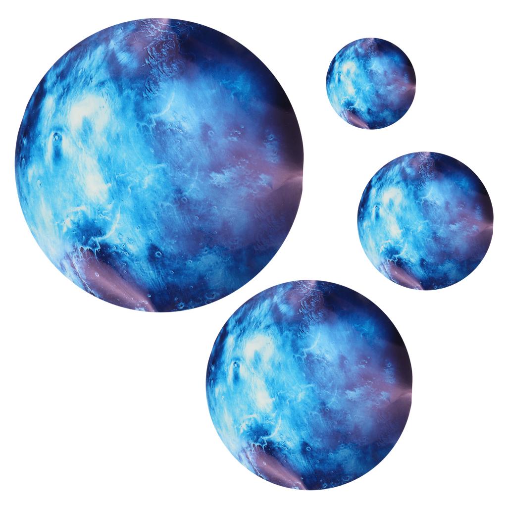 Glow In the Dark Luminous 3D Moon Sticker Vinyl Art Wall Decal Dia. 30cm_04