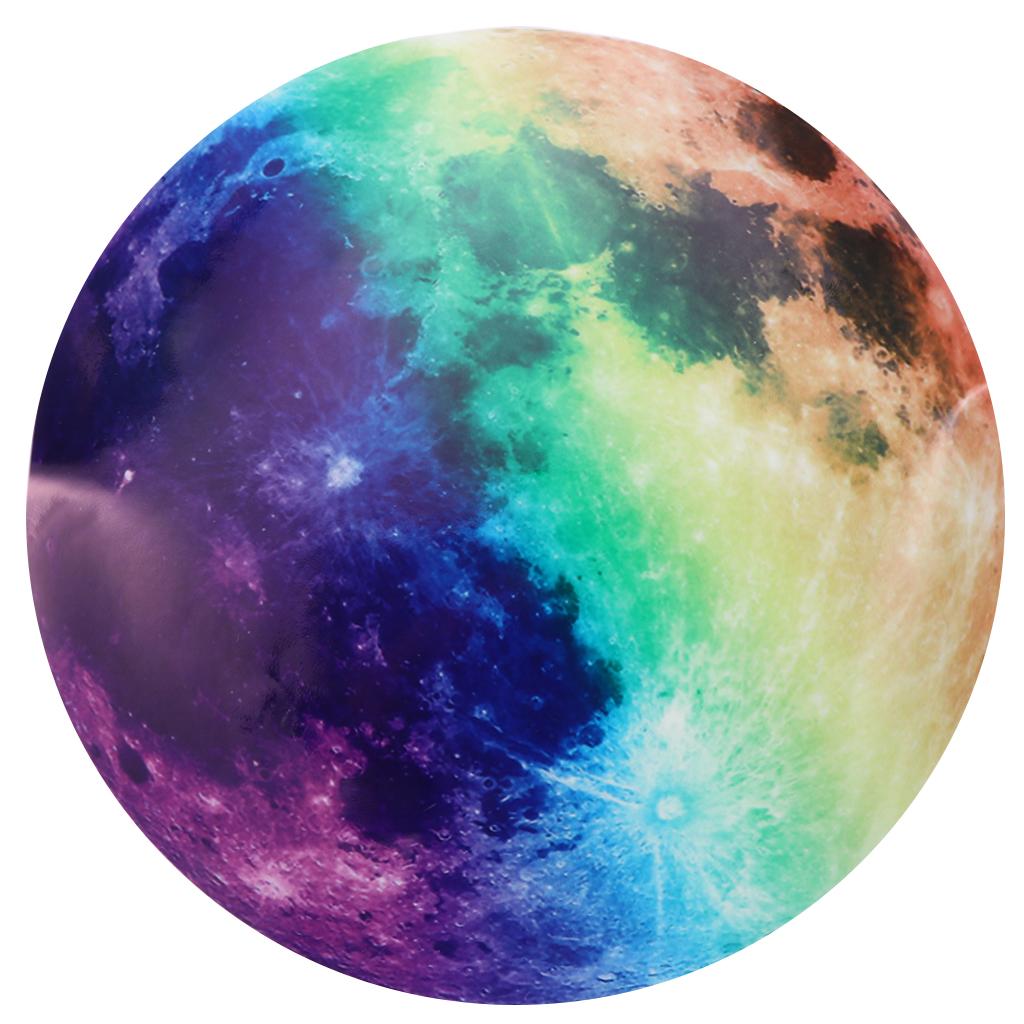 Glow In the Dark Luminous 3D Moon Sticker Vinyl Art Wall Decal Dia. 30cm_09