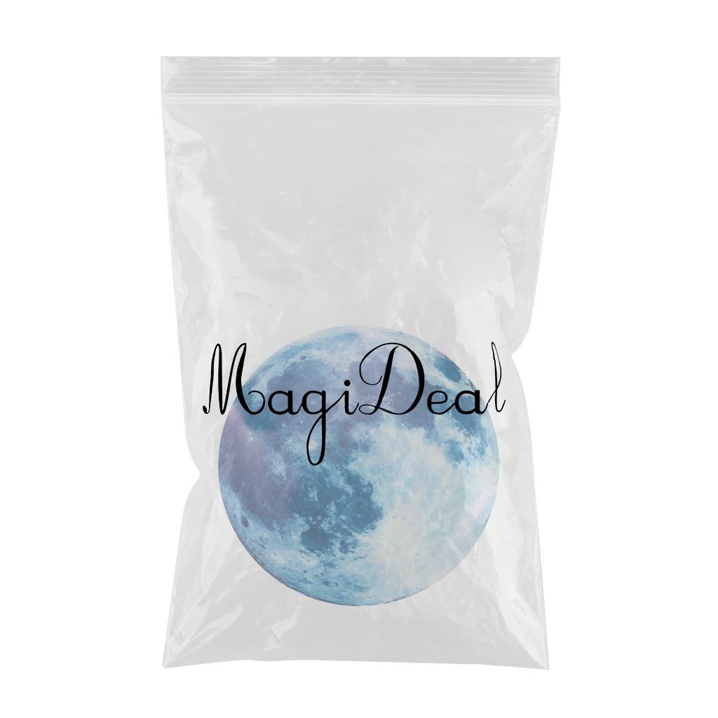 Glow In the Dark Luminous 3D Moon Sticker Vinyl Art Wall Decal Dia. 20cm_11