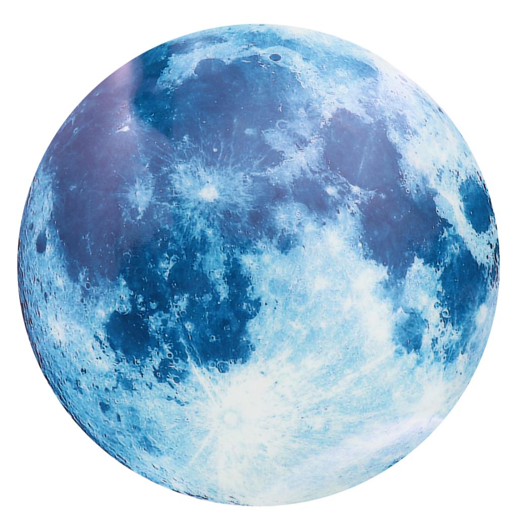 Glow In the Dark Luminous 3D Moon Sticker Vinyl Art Wall Decal Dia. 20cm_11