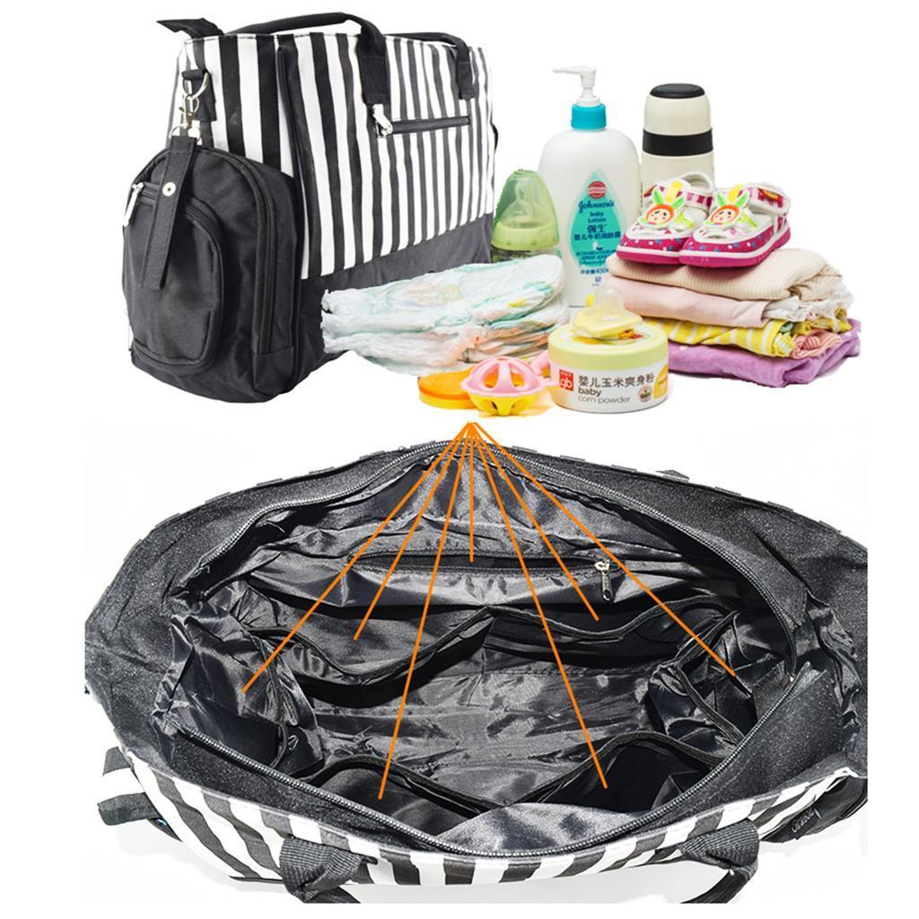 Multifunctional Large Capacity Outdoor Stylish Mummy Bag Black stripe