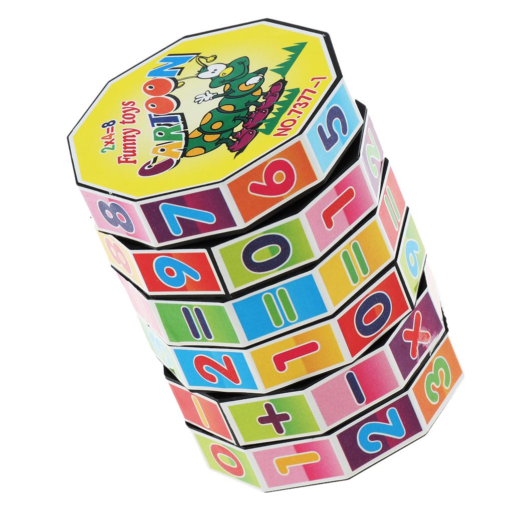 Mathematics Numbers Magic Cube Educational Toy Puzzle Game Children Kid Gift
