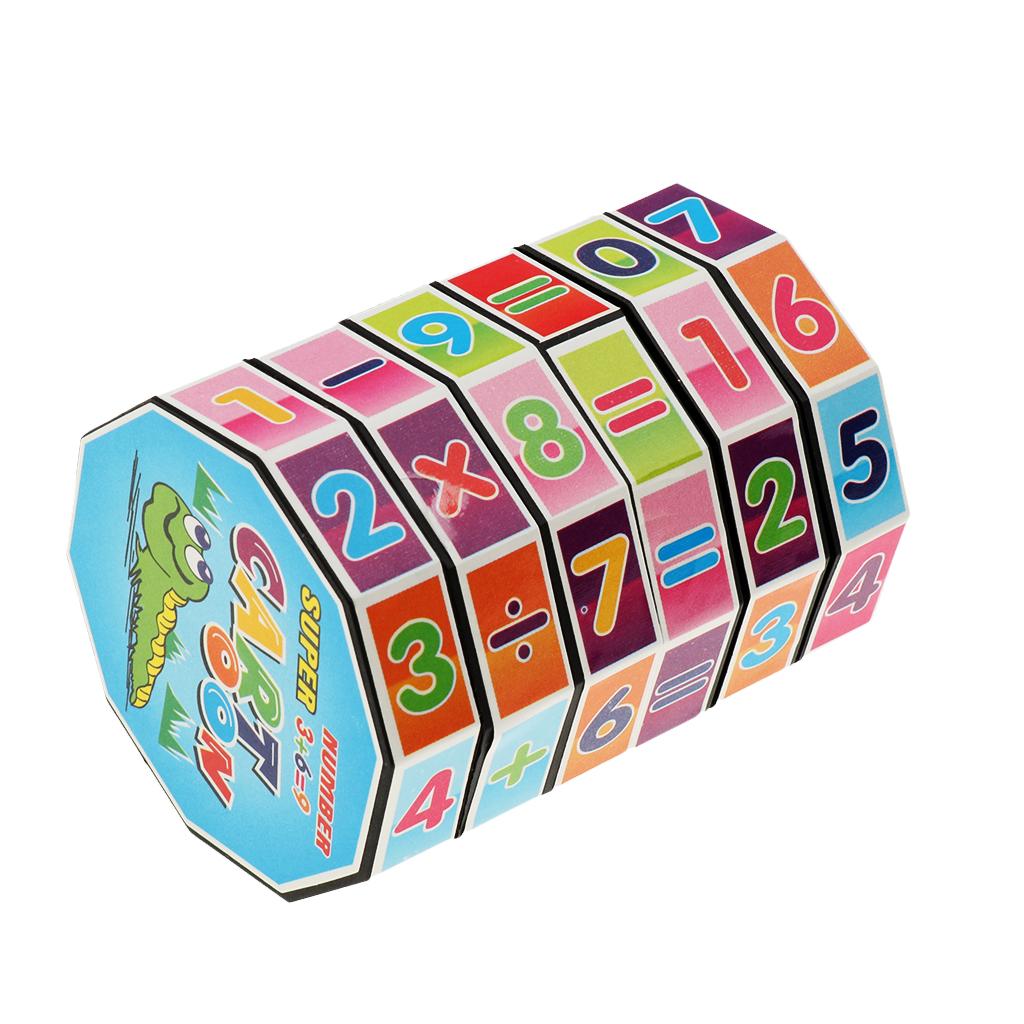 Mathematics Numbers Magic Cube Educational Toy Puzzle Game Children Kid Gift