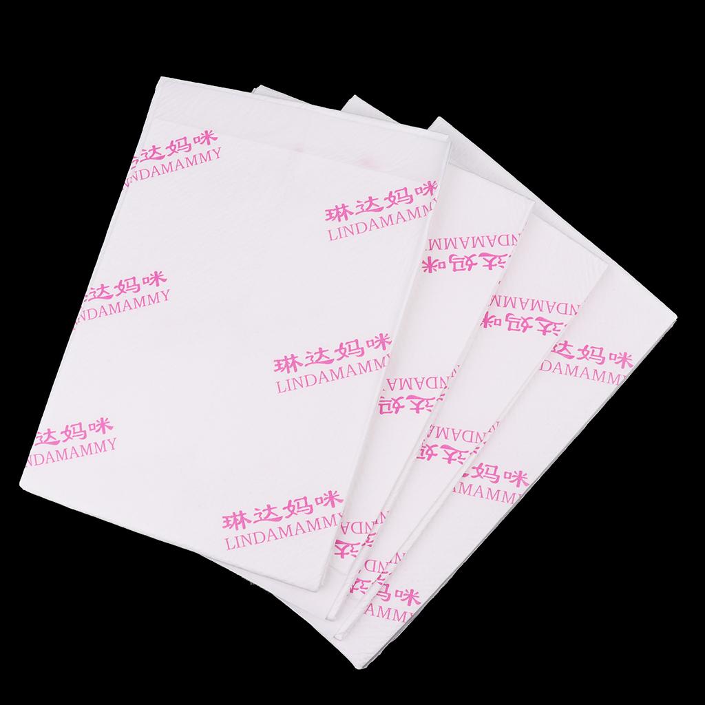 4 Pieces Breathable Disposable Underpad Incontinence Absorbent Sheet Protect