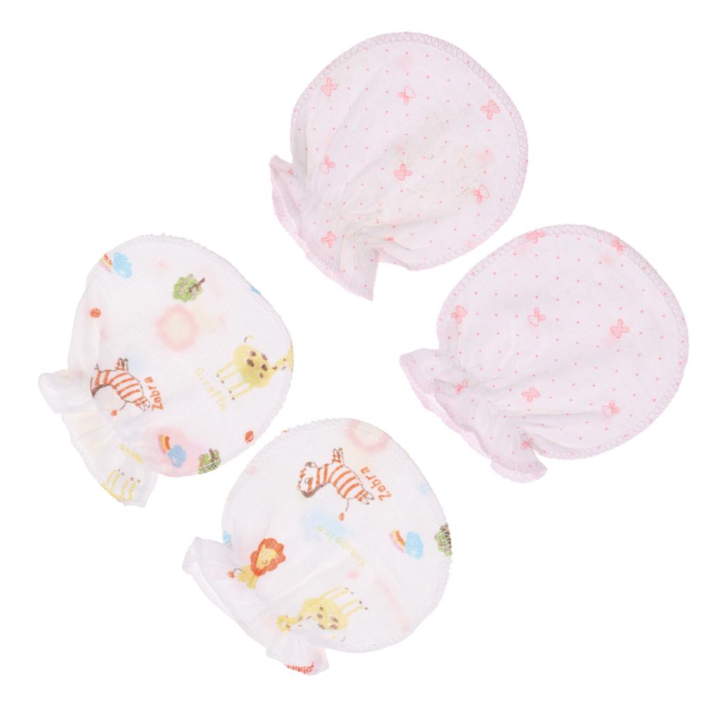 Baby Newborn Anti scratch Mittens Soft Breathable Gloves Pure cotton gauze