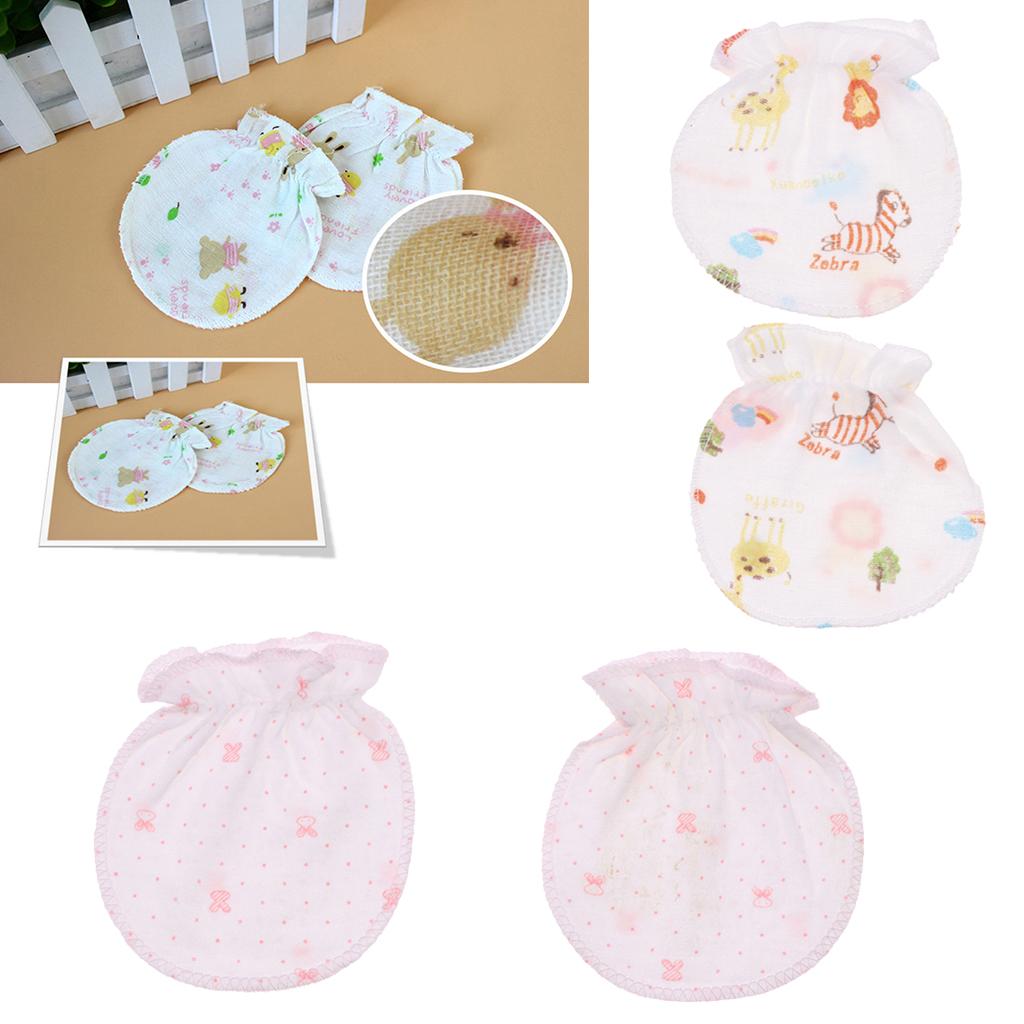 Baby Newborn Anti scratch Mittens Soft Breathable Gloves Pure cotton gauze
