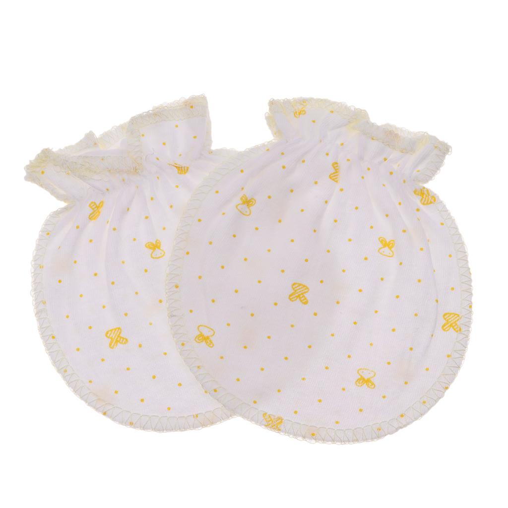 Baby Newborn Anti scratch Mittens Soft Breathable Gloves Pure cotton fabric