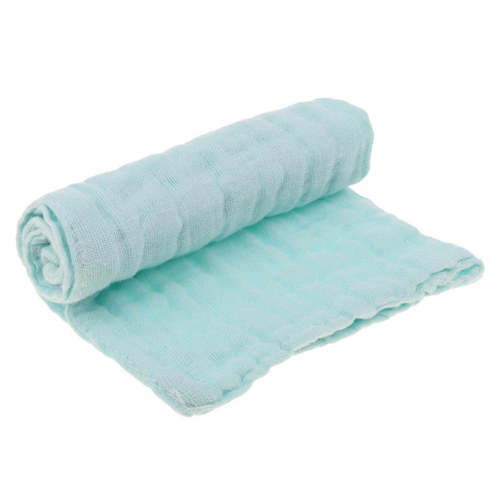 Baby Handkerchief Gauze Nursing Towel Clean Infants Feeding Towel Green