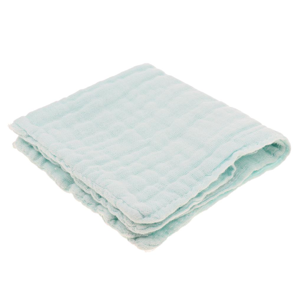 Baby Handkerchief Gauze Nursing Towel Clean Infants Feeding Towel Green