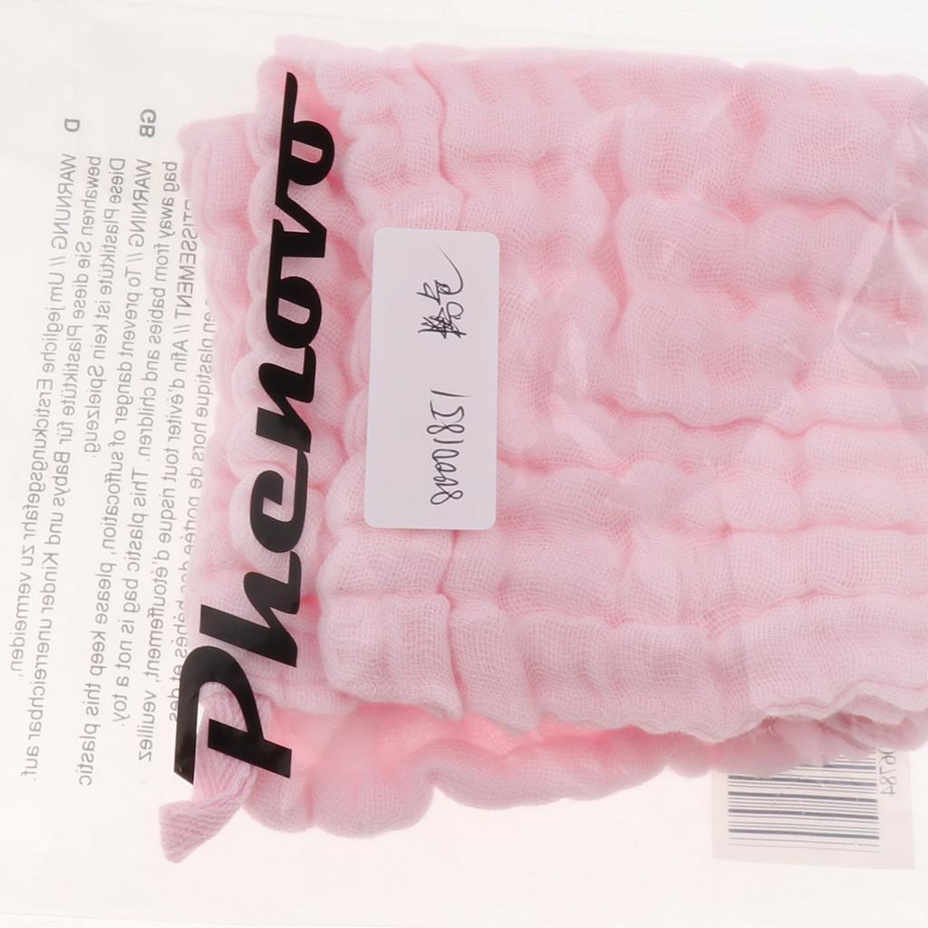 Baby Handkerchief Gauze Nursing Towel Clean Infants Feeding Towel Pink