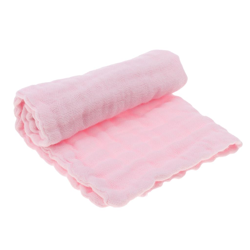 Baby Handkerchief Gauze Nursing Towel Clean Infants Feeding Towel Pink