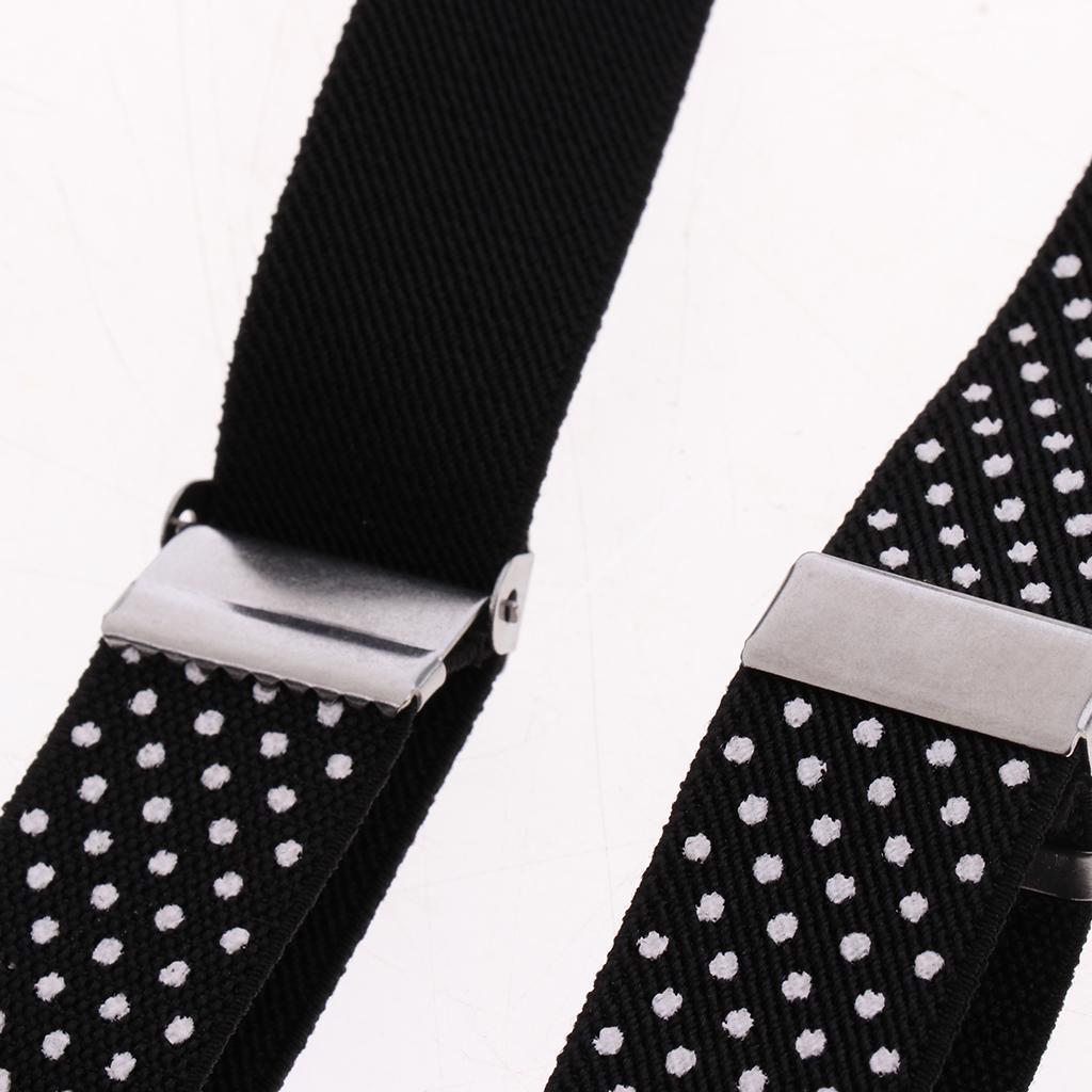 Toddler Adjustable Suspender Children's Harness Clip Collar Suit Black
