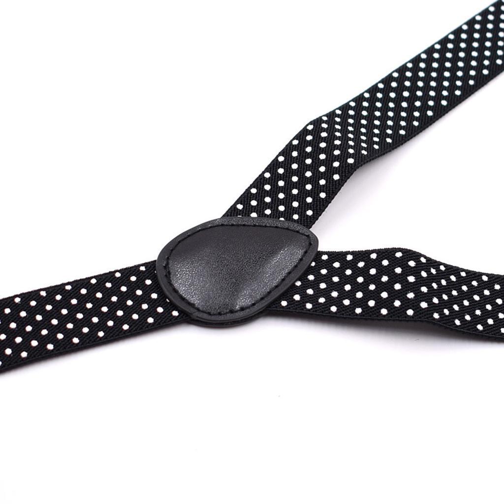 Toddler Adjustable Suspender Children's Harness Clip Collar Suit Black
