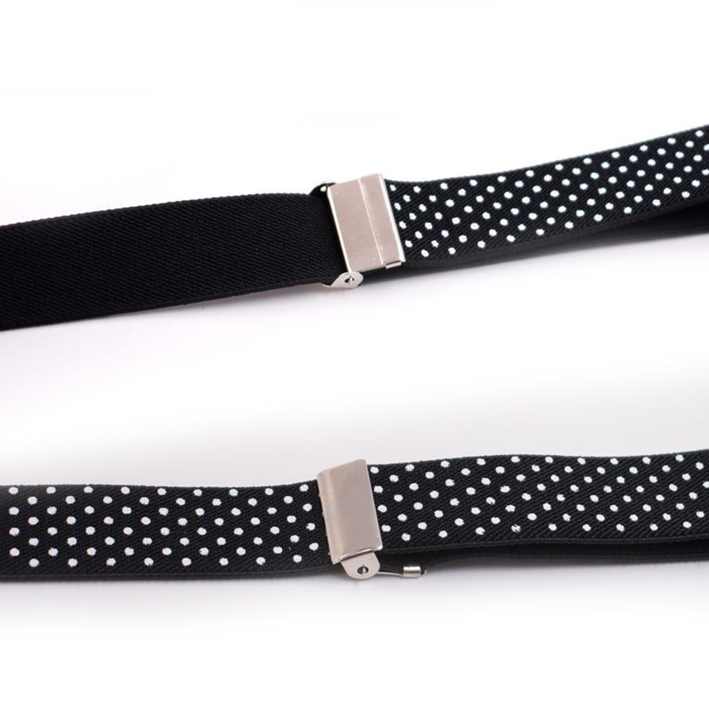 Toddler Adjustable Suspender Children's Harness Clip Collar Suit Black